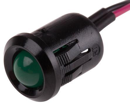 Actual product image Rs Pro 12mm grn LED prominent,20mA IF typ