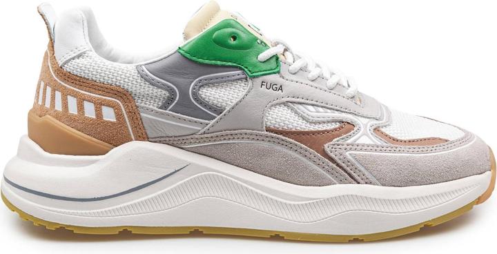 Produktbild D.a.t.e. D.a.t.e fuga sneakers in fabric and suede color white/green (42)
