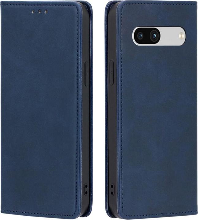 Cover-Discount Google Pixel 7a - Stand Flip Case Hülle dunkelblau (Google Pixel 7a)