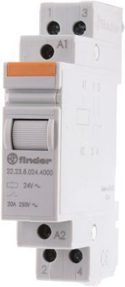 Immagine prodotto Finder Relè modulare DIN 20A 1NOU1NC 24Vca