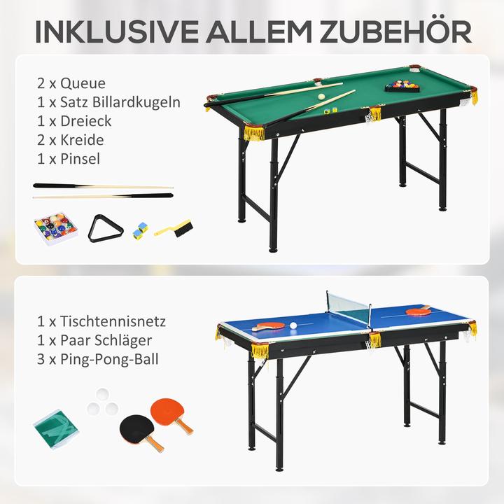 Immagine prodotto Jamb Tavolo da gioco multigioco 2in1 tennis da tavolo e biliardo