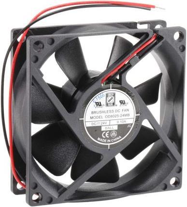 Produktbild Rs Pro Lüfter 80x80x25mm 24VDC 2,4W 56,1m³/h (80 mm)