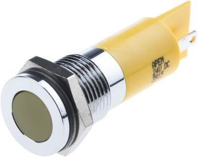 Produktbild Rs Pro 14mm flush satin chrome LED,yellow 24Vdc