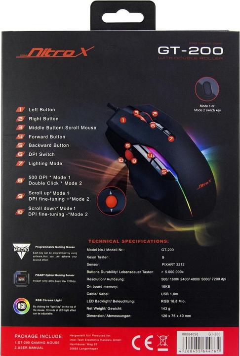 Actual product image Intertech Nitrox GT-200 (Cable)