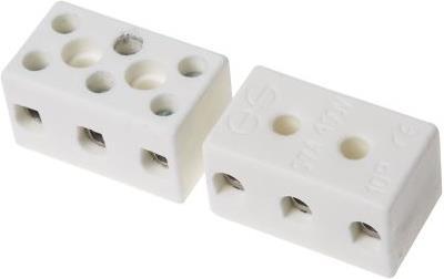Actual product image Rs Pro 3way ceramic terminal block