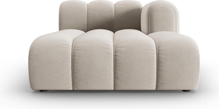 Actual product image Micadoni Velvet Chaise Longue Right, "Lupine", 2 Seats, 117x177x70Made in Europe (Chaise longue)