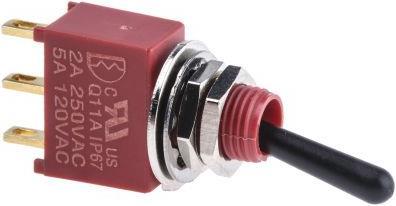 Actual product image Rs Pro Toggle switch,SP,on-none-on,solder lug