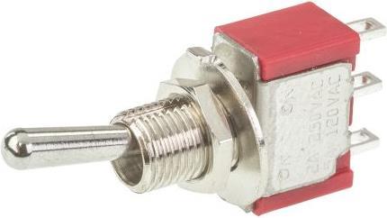 Actual product image Rs Pro Toggle switch,SP,on-none-on,solder lug