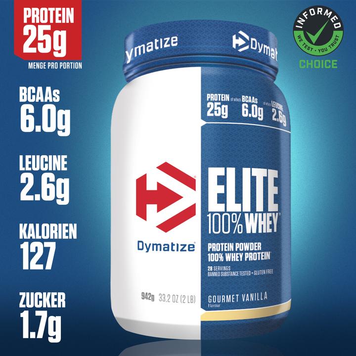 Image du produit Dymatize Elite 100% Whey (Vanille, 1 pcs, 942 g)