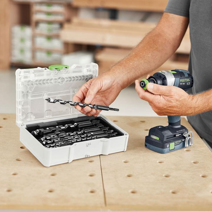 Actual product image Festool Schlangenbohrer-Set SYS3 S 76-SB CE-SORT/6 (6, 8, 10, 12, 14, 16 millimetres)