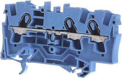 Image du produit Wago Bornier rail DIN 3 x 4 mm2 bleu (Divers)