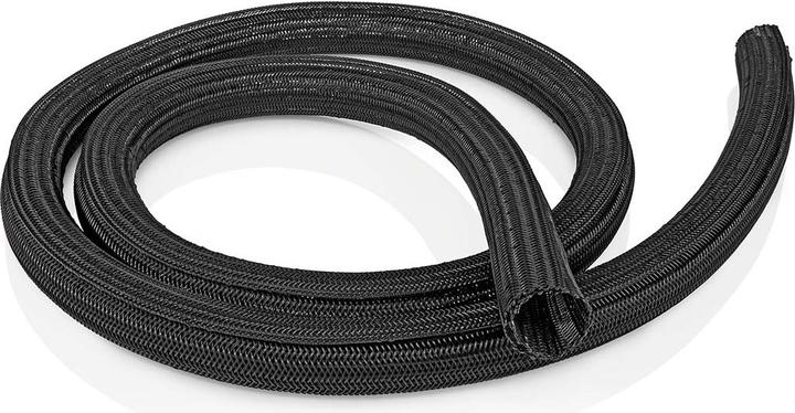 Produktbild Nedis Kabelmanagement | Hülse | 2.00 m | 1 Stück | max. Kabeldicke: 30 mm | Nylon | Schwarz (Kabeldurchlass, 200 cm)