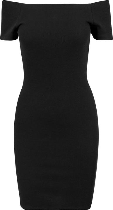 Urban Classics Ladies Off Shoulder Rib Dress
