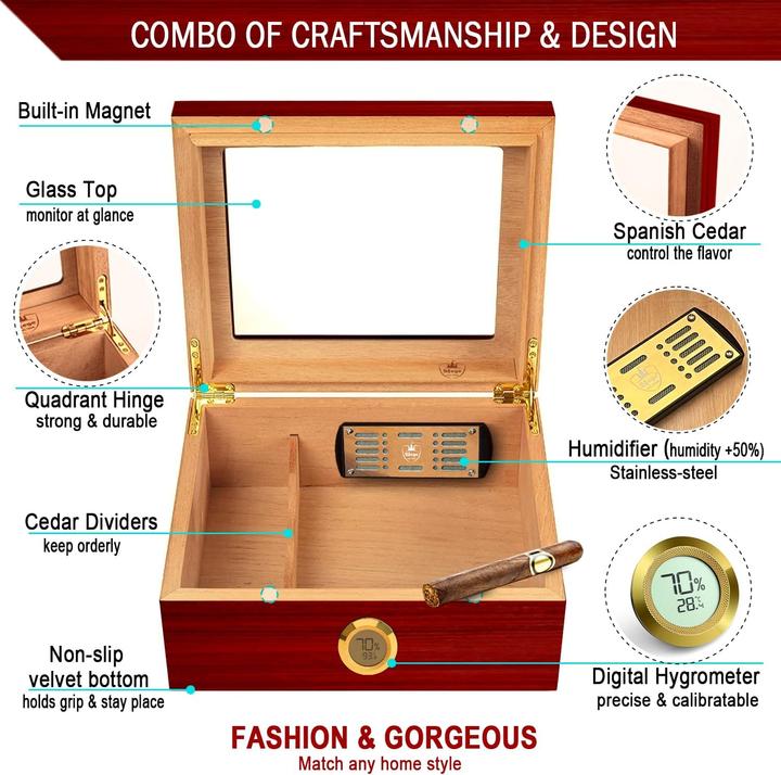 Immagine prodotto Slege Humidor per sigari (50)