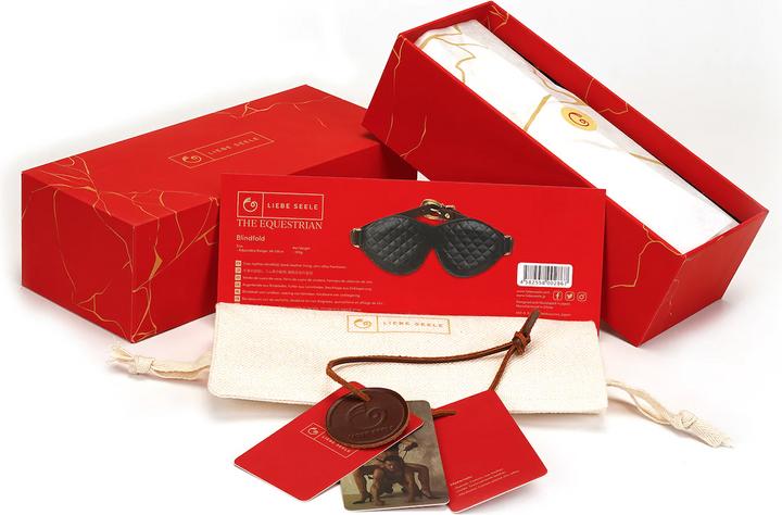 Actual product image Liebe Seele Leather blindfold