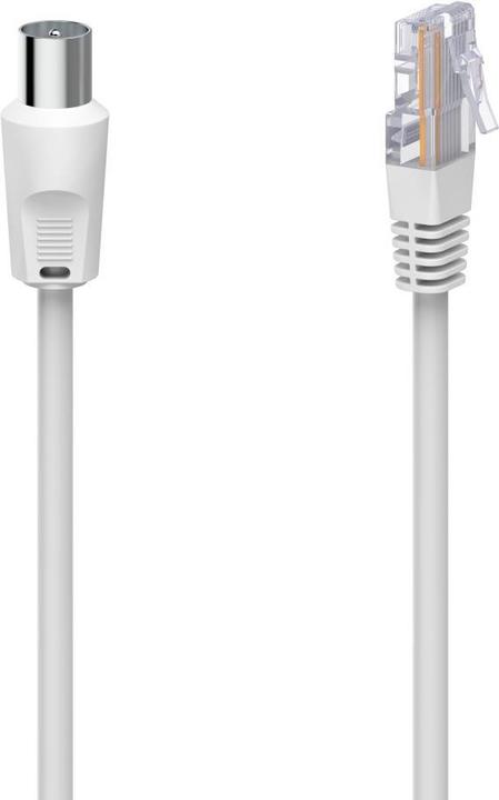 Produktbild Hama Antennen-Kabel - Koax-Stecker - RJ45-Stecker (75 dB, Antennenkabel)