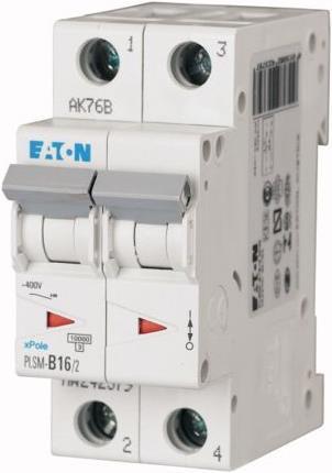 Actual product image Moeller Electric 10kA Double Pole Type C MCB 16A