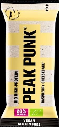 Immagine prodotto Peak Punk Biologico ad alto contenuto di proteine (Cheesecake, Raspberry, 1 pz., 55 g)
