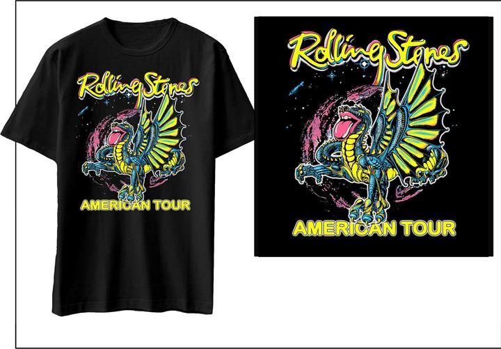 Produktbild The Rolling Stones American Tour Dragon (XXL)