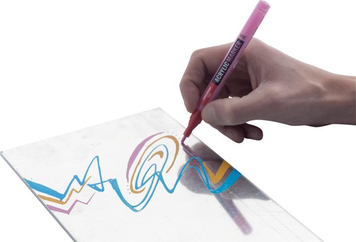 Actual product image Amsterdam Marker carmine red (Crimson, 4 mm, 1 x)