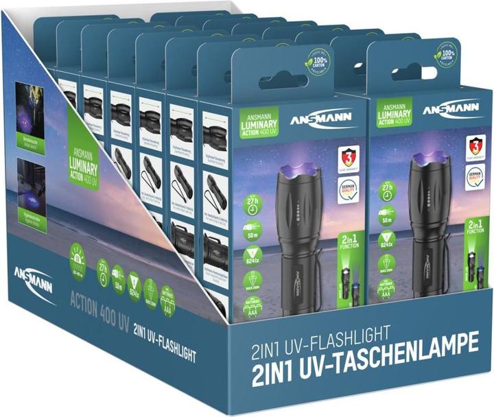 Image du produit Ansmann Lampe de poche Action 400 UV (3.75 cm, 100 lm)