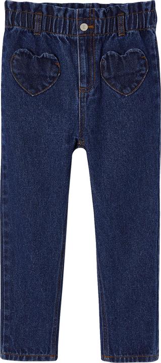 Produktbild Vertbaudet Mädchen Paperbag-Jeans mit Herz-Taschen (98)