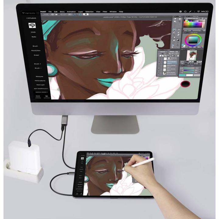 Produktbild SpeaKa Professional USB-C® / HDMI Adapterkabel USB-C® Stecker, HDMI-A Stecker, U (1.50 m, HDMI)