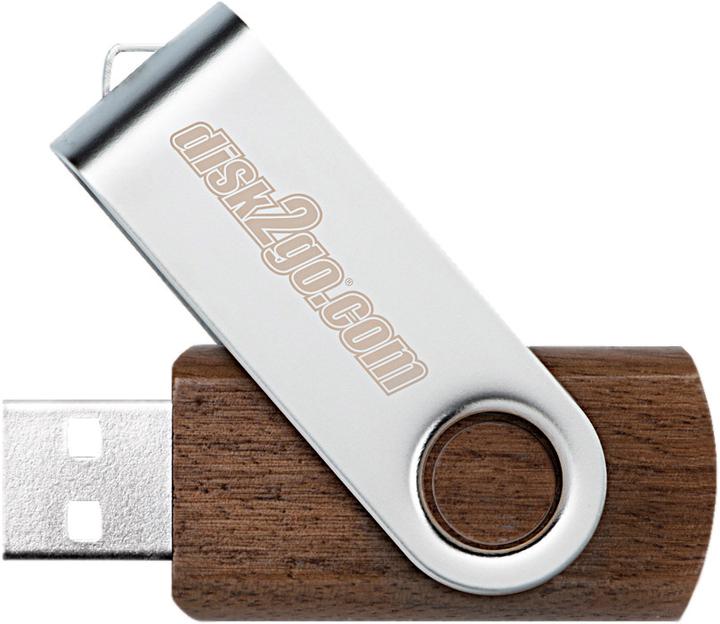 Disk2go Wood (128 GB, USB-A, USB 3.0)