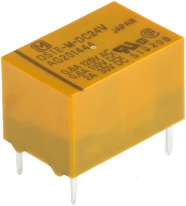 Actual product image Panasonic Relay,SPDT-NO/NC,24DC,Vol-Rtg 30DC,PCB