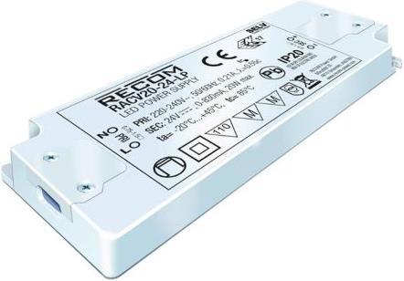Produktbild Recom LED Driver CV 20W 24V Low Profile