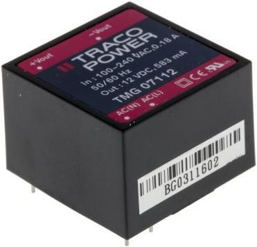 Produktbild TracoPower Power Supply Encapsulated PCB 12V 7W