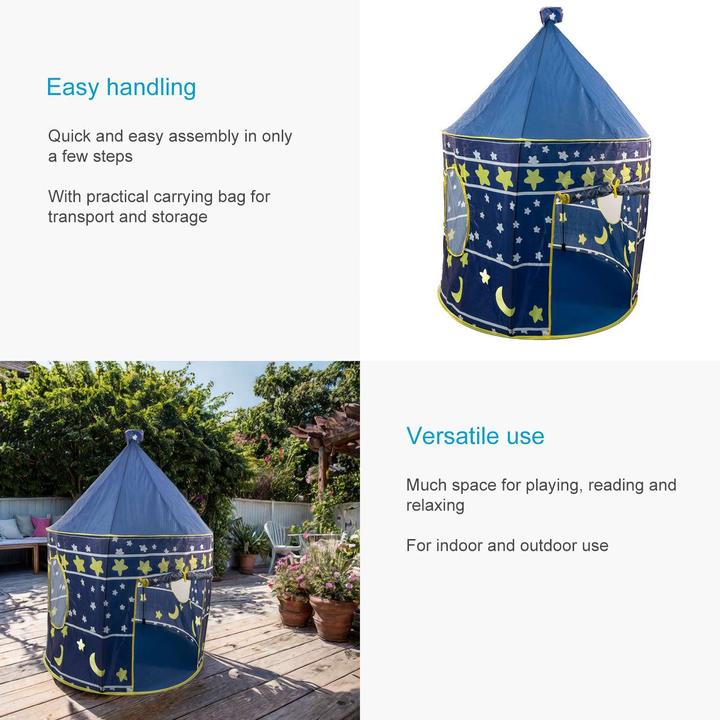 Actual product image Intirilife Children's play tent for boys and girls with carrier bag