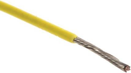 Produktbild AlphaWire Aderleitung AWG24 gelb (305 m)
