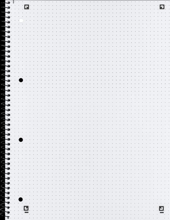 Produktbild Oxford Collegeblock Scribzee (A4+, Gepunktet, Weicher Einband)