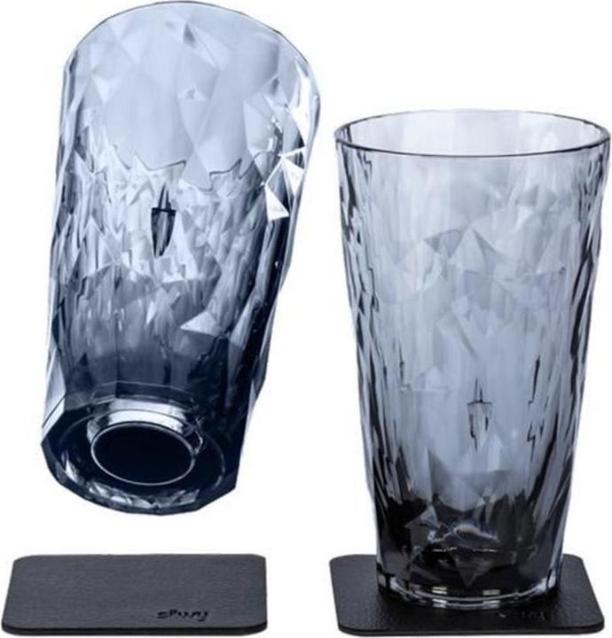 Produktbild Silwy Magnet-Kunststoffgläser Longdrink Grau