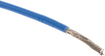 Actual product image AlphaWire EcoWire 16AWG 600V UL11028 Blue 30m (30 m)