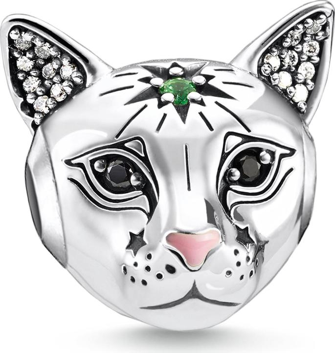 Thomas Sabo Bead Katze silber (Silber 925, Glas, Zirkonia)