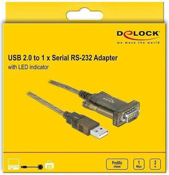 Produktbild Delock Serial-Adapter 64073 USB-A - RS-232 (2 m)