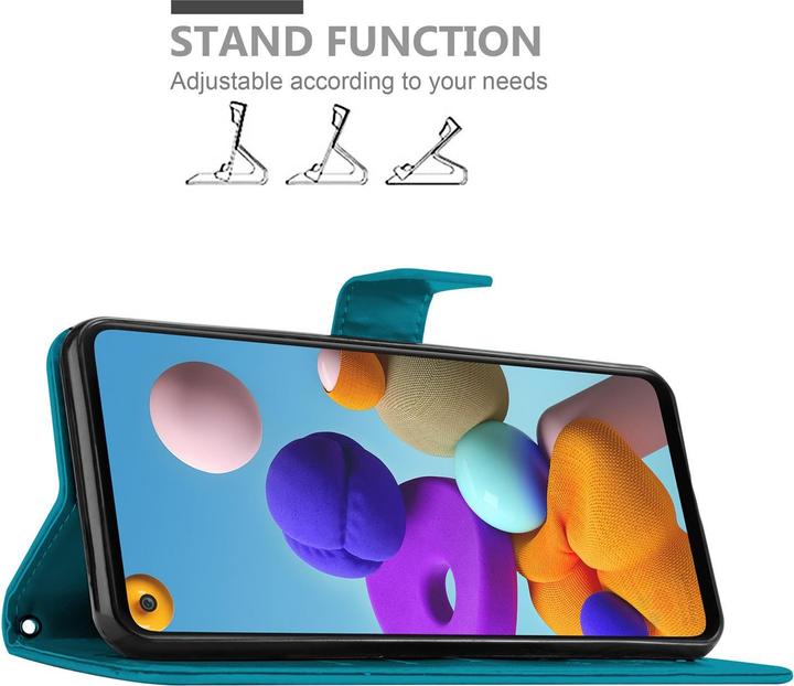 Image du produit Cadorabo Couverture du livre de fleurs (Samsung Galaxy A21s)