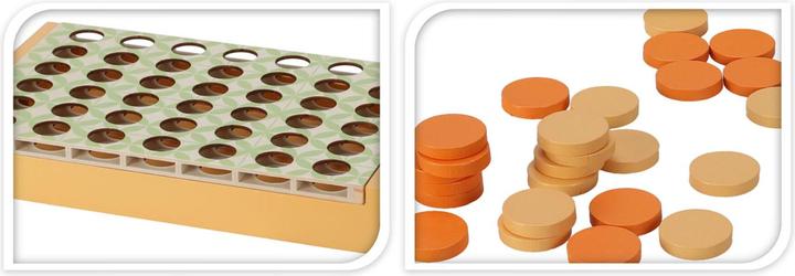 Actual product image Wooden board game "Four in a row".