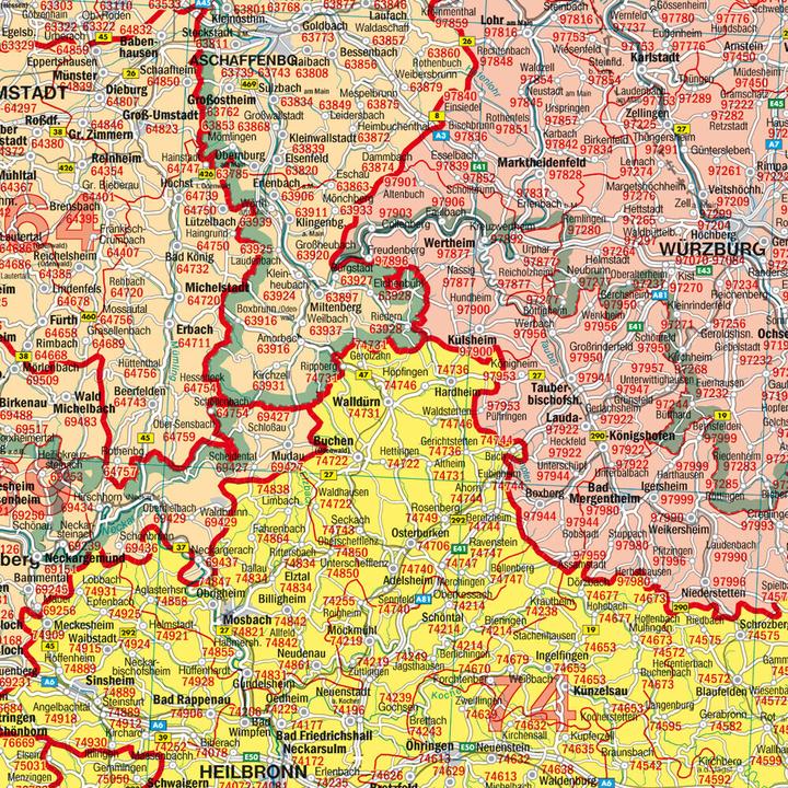Actual product image Freytag Berndt Poster Metal German postcode