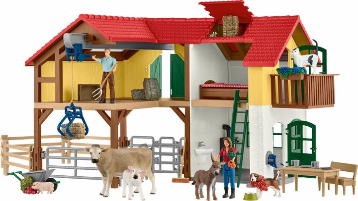 Schleich Farm mit Stall und Tieren