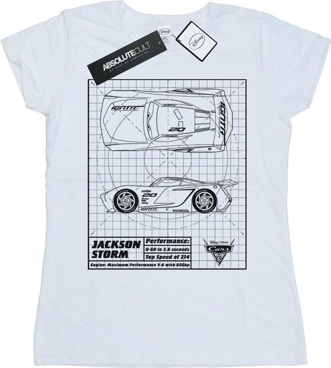 Image du produit Disney - T-shirt CARS JACKSON STORM BLUEPRINT - Femme (L)
