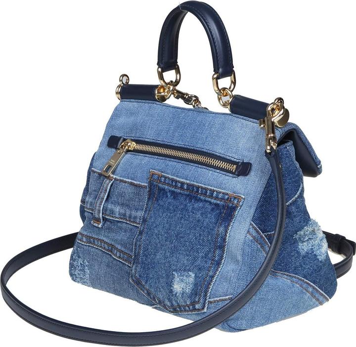 Immagine prodotto Dolce & Gabbana small sicily bag in denim patchwork