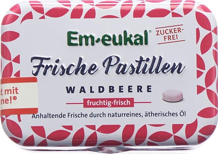 Image du produit Em-eukal Pastilles fraîches aux baies des bois sans sucre avec xylitol (20 pcs, 20 g)