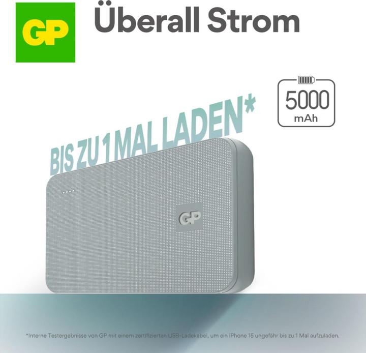 Immagine prodotto GP Batteries GP PowerBank Serie B+ 5000 mAh verde muschio (5000 mAh)