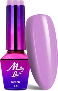 Actual product image TOP Cocktails & Drinks Hybrid Nail Polish 16 Purple Rain 5g MollyLac (Purple Rain, UV gel varnish)