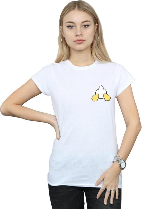 Actual product image Disney Womens/Ladies Donald Duck Backside Breast Print Cotton T-Shirt (L)
