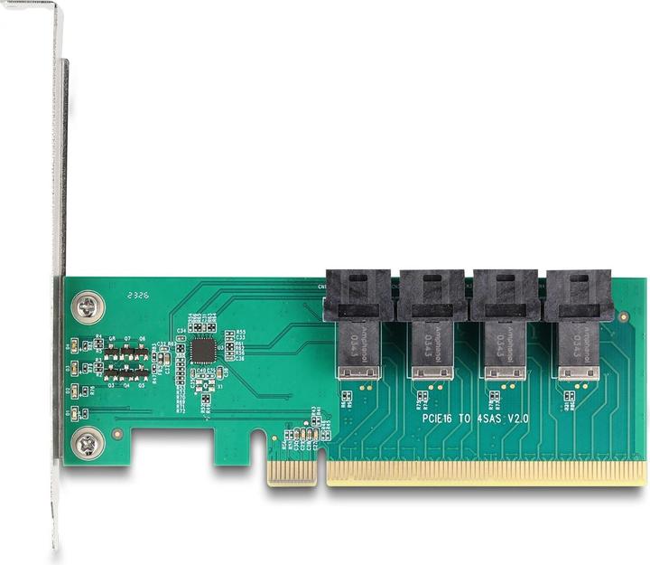 Image du produit Delock 90777 - Carte PCI Express x16 vers 4 x interne SFF-8643 NVMe - Bifurcation - Low Pro