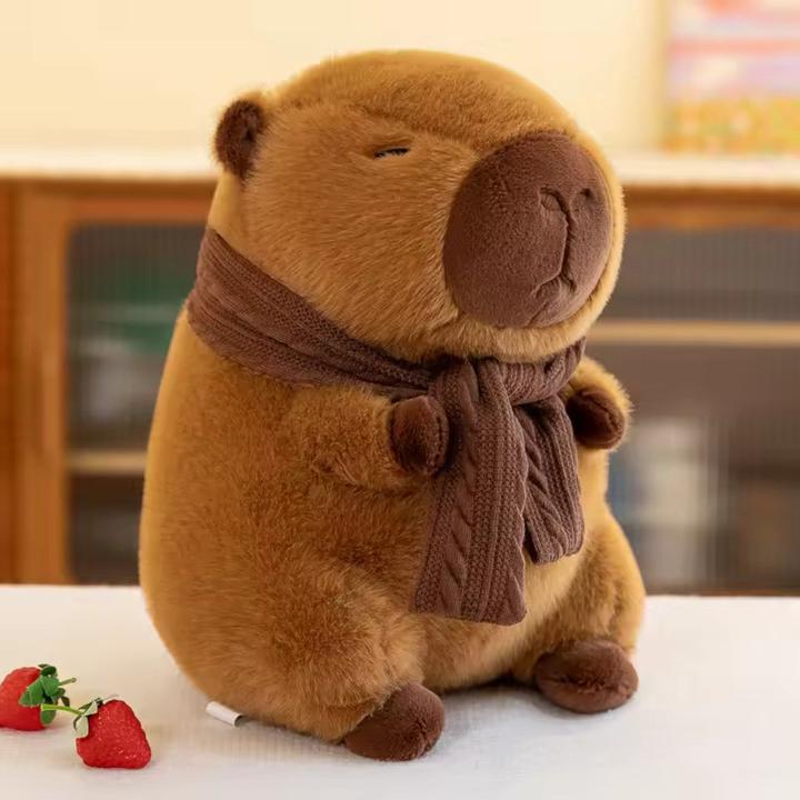 Actual product image Tinisu Capybara Kuscheltier - 35 cm Plüschfigur weiches Stofftier (35 cm)